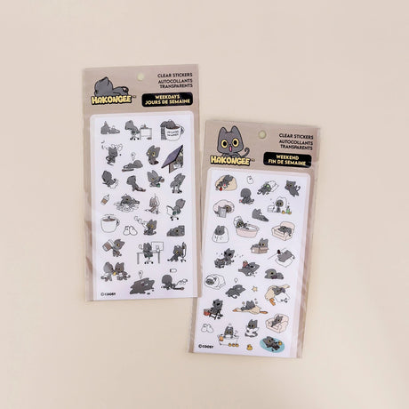 A set of waterproof Hakongee Weekend Mood series vinyl decor sticker set