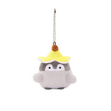 Penguin Plush Keychain: Koupen Chan Penguin Plush Keychain with a yellow banana hat . Official licensed charm