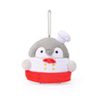 Official Licensed, Koupen Chan Chef plush keychain 4 inches penguin wearing white chef hat double breasted jacket golden buttons red bow tie ball chain kawaii mascot