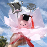 An officially licensed Class of 2026 Miffy graduation gift set featuring Miffy plush wearing black graduation cap. The character is arranged like a bouquet with silver star balloon and "Class of 2026" decoration.
