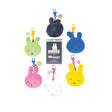 Set of colorful miffy face corduroy keychains with a central blind box labeled 'miffy & Whatever!' on a white background.