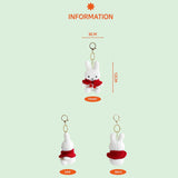 Officially licensed by Miffy white knit Plush keychain in a red cape. She's perfect for ornament , displaying, bag decoration or gifting Christmas to Miffy fans of all ages.