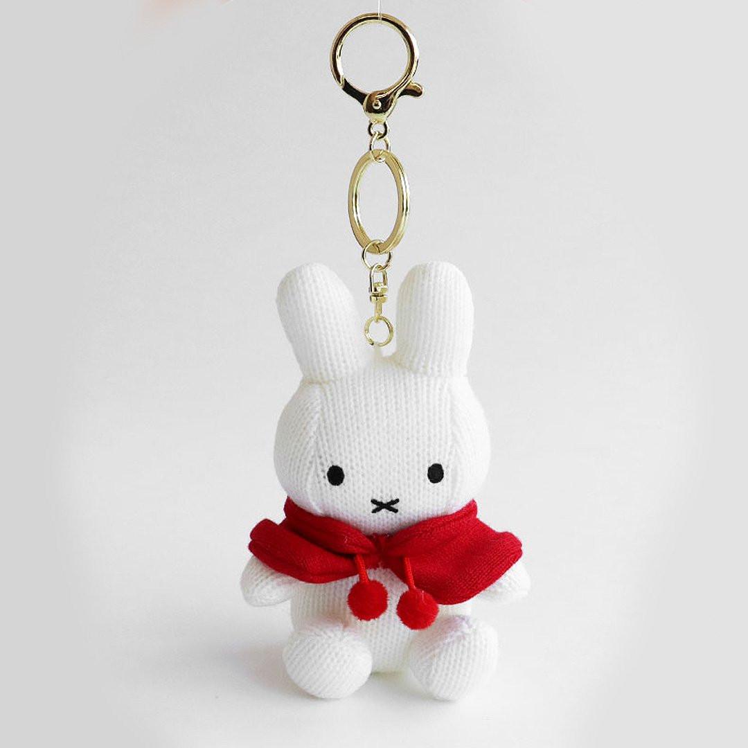 miffy 55th anniversary マスコット キーホルダー Miffy Knit Cape Mascot Plush Keychain – Hello Discount Store