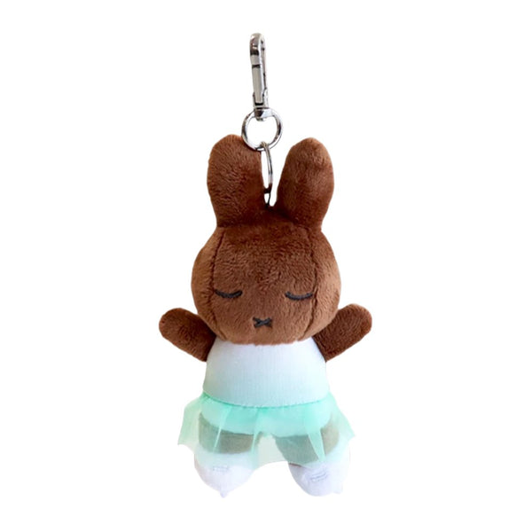 Miffy Melanie Winter Sports Skating Mascot Plush Clip-on Keychain