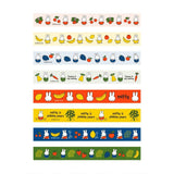 Official license Miffy washi tape featuring colorful fruit and miffy graphic . This washi tape is great for decorate diary, journal, notebook, binder, letter, card, planner, or gift wrapping. Perfect for goody bag or birthday favor !