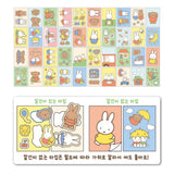 Officially licensed mini Miffy sticker books and peel-off character stickers featuring Miffy, Boris Bear, and Snuffy