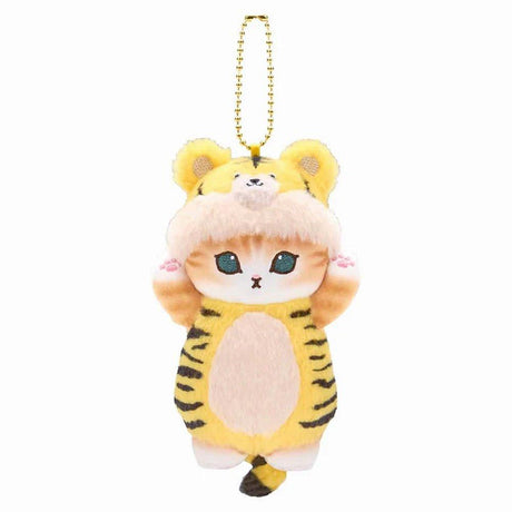 Officially licensed Mofusand cats dressed up as tiger, panda, cow, wolf, and bear