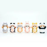 Officially licensed Mofusand cats dressed up as tiger, panda, cow, wolf, and bear