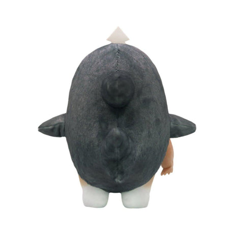 Office licensed by Mofusand cat is dressed in a shark costume and holding a cute squid in its paws. Perfect for Mofusand fans, this plush combines playful charm with cozy cuteness. It's a must-have addition for collectors and those who love unique and fun plushies!