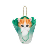 Mofusand Harvested Mascot Plush Keychain : Bok choy