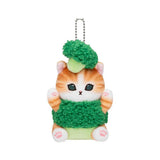 A delightful officially licensed collection of Mofusand vegetable cat plushies featuring kittens dressed in vibrant costumes like eggplant, radish, tomato, pumpkin, broccoli, and cauliflower