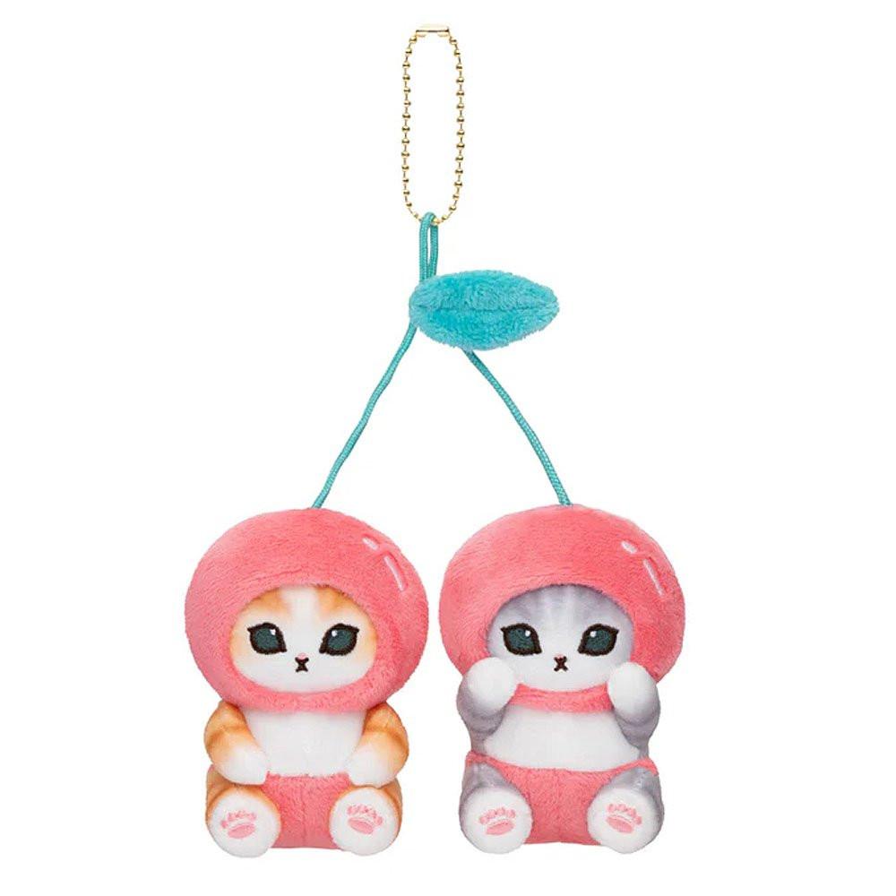 Mofusand Harvested Mascot Plush Keychain :Cherry – Cute Japanese