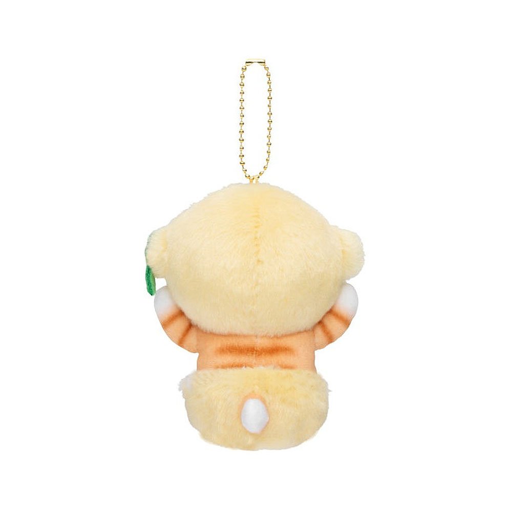 Mofusand Plush keychain with a cute lemon design on a white background