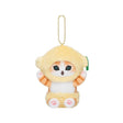 Mofusand Plush keychain with a cute lemon design on a white background