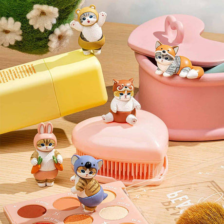 An officially licensed Mofusand Nyanpantsu Blind Box collection featuring cute cats dressed up in charming animal costumes such as Rabbits, Koala, Bear, Red Panda, and Fox