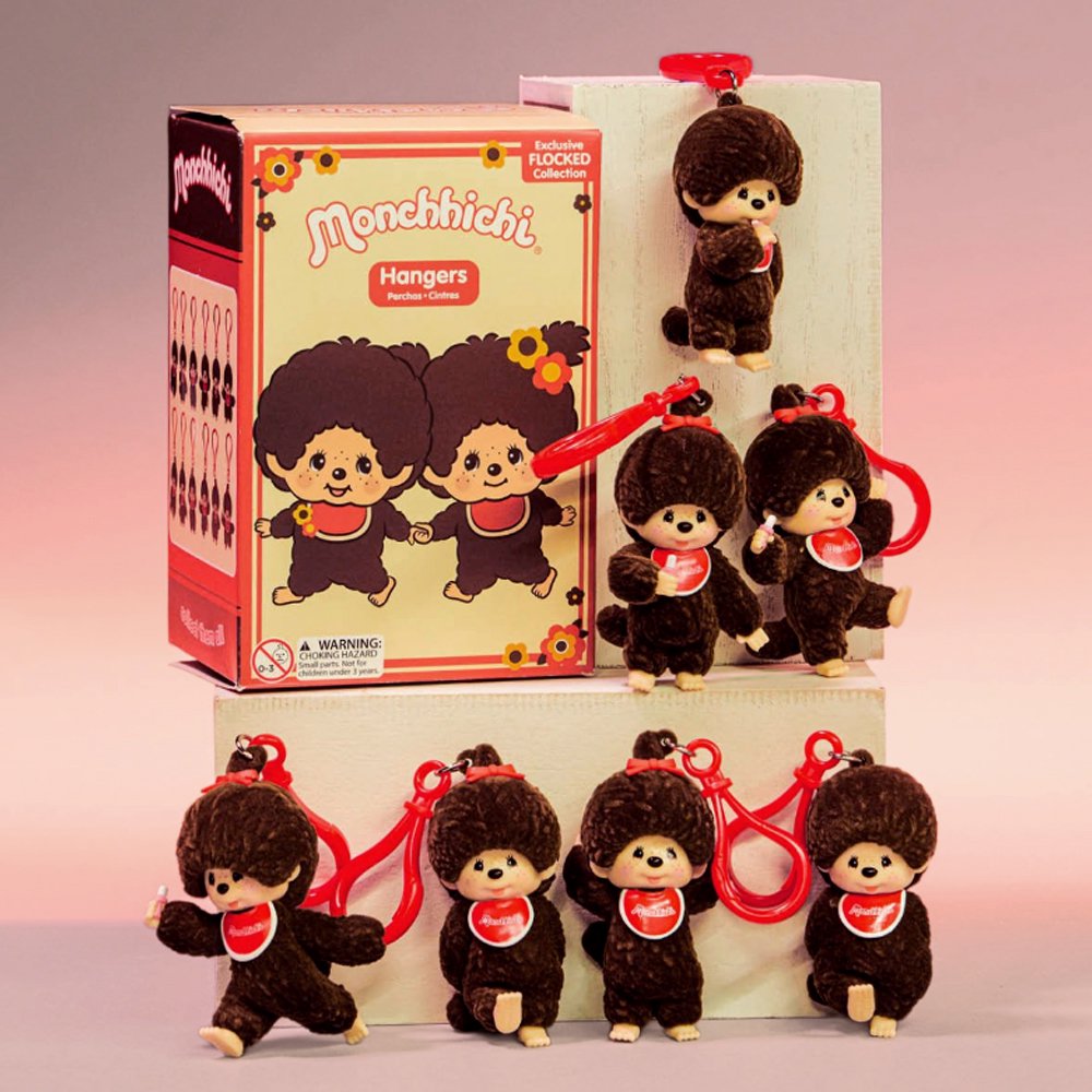 Monchhichi Backpack Hangers Flocked Clip-on Keychain Blind Box