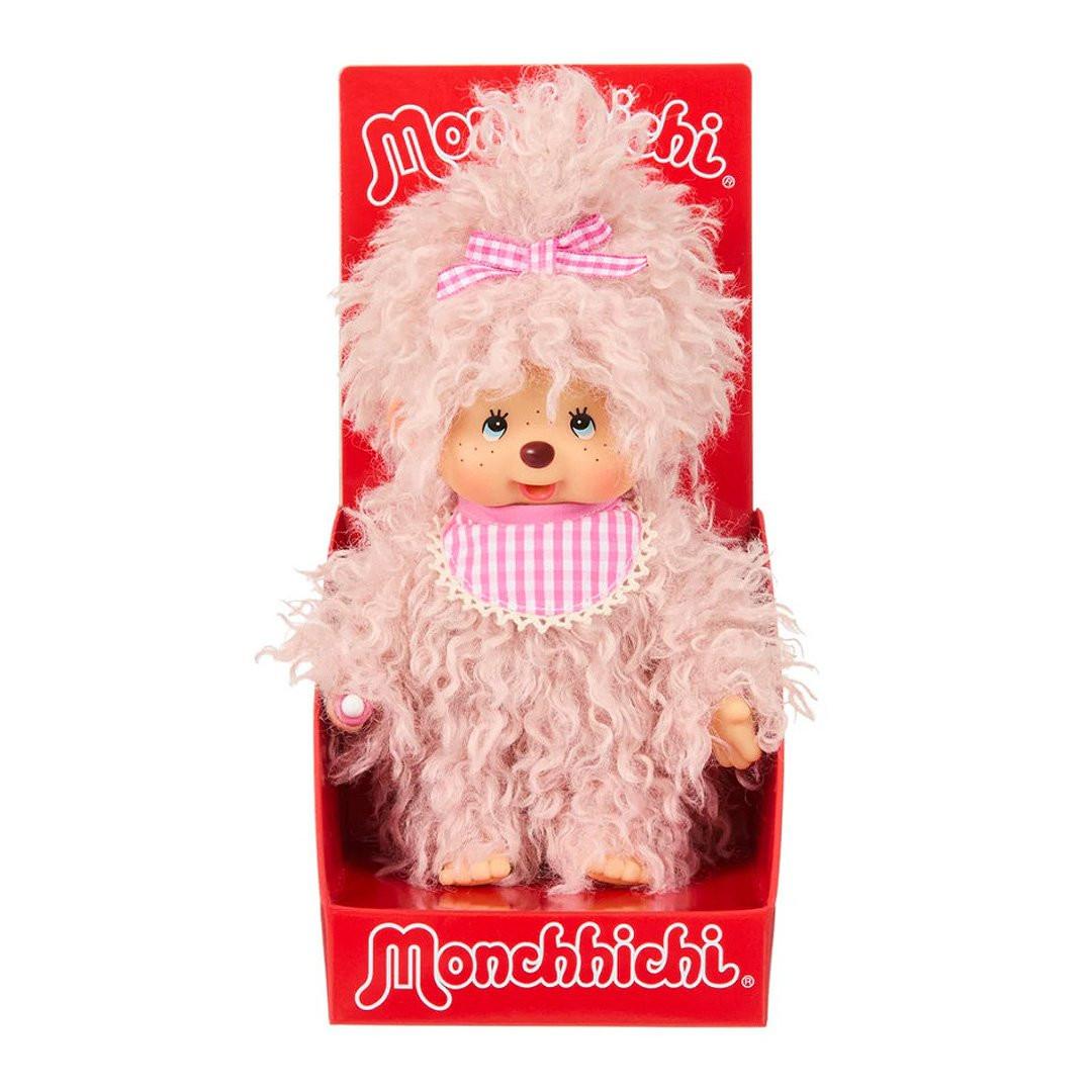 Monchhichi Girl Fluffy Pink Beige 7