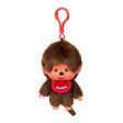 Meet Retro Monchhichi boy keychain ! Features Monchhichi signature red bib with pacifier-holding hand — he’s the perfect fun companion for your keys, bag, or backpack, and comes in an adorably tiny size that fits right in your hand! Perfect for keychain, bag decoration, room decoration or gift. 