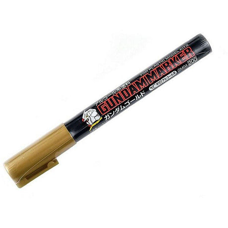 The Gundam Marker for shading is designed to finish up the model to make it look more "mecha" like. GM04 Gundam gold marker for ink drawing is super thin for painting engraved lines, and they can give you a more mechanical looking finish.