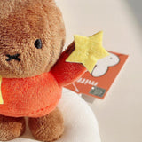 Official Brown Miffy Bunny Melanie Plush as a **perfect Easter basket stuffer for adults**; a minimalist Zen rabbit toy for **Easter Sunday home decor** and nostalgic spring gifting.