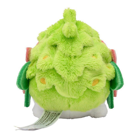 Official Pokémon Shaymin Land Forme 10-inch plush, an ideal cute gift for kids who love nature and animals. Featuring soft green fur and pink flowers, this safe and huggable stuffed toy is perfect for children's birthday presents and nursery decor. A popular Pokémon plushie for young fans.