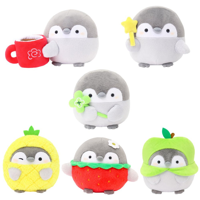 Official Spiralcute Koupen Chan 6-inch Cuddle Buddies Plush Bundle: Customizable 'Pick 2' set featuring Large Coffee Mug, Magic Star Wand, Four-leaf Clover, Pineapple, Strawberry, and Green Apple designs; premium emotional support stuffed animals for adult collectors and office relaxation.