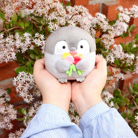 Congratulations gift idea: Koupen Chan holding flowers, perfect for new job celebrations, birthday surprises, or cheering up a coworker with emotional support.