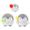 Officially licensed Spiralcute Koupen Chan Plush Collection featuring the cute grey penguin with a clover wand, star magic wand, red mug, balloon mascot, flower bouquet mascot, and pink heart mascot keychain. A premium full set for dedicated collectors and Japanese character fans seeking the ultimate kawaii plush collection.
