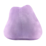 An officially licensed Pokémon Ditto plush toy in a vibrant light purple color. The plush features a simple smile, and three pink diagonal lines on each cheek to represent blushing.