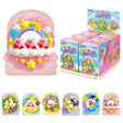 Officially licensed Kirby Manmaru Loop Re-Ment blind box set featuring a pink rainbow loop Kirby figure alongside the full display box and six collectible loop dioramas