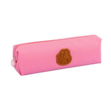 Three officially licensed Sanrio fabric pencil cases featuring stitched faux-leather character patches.