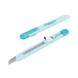 A collection of officially licensed Sanrio character pocket utility knives featuring Hello Kitty, Kuromi, My Melody, Pochacco, Pompompurin, and Cinnamoroll designs.