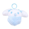 Cinnamoroll Plush toy dressed blue baby Swaddle on a white background