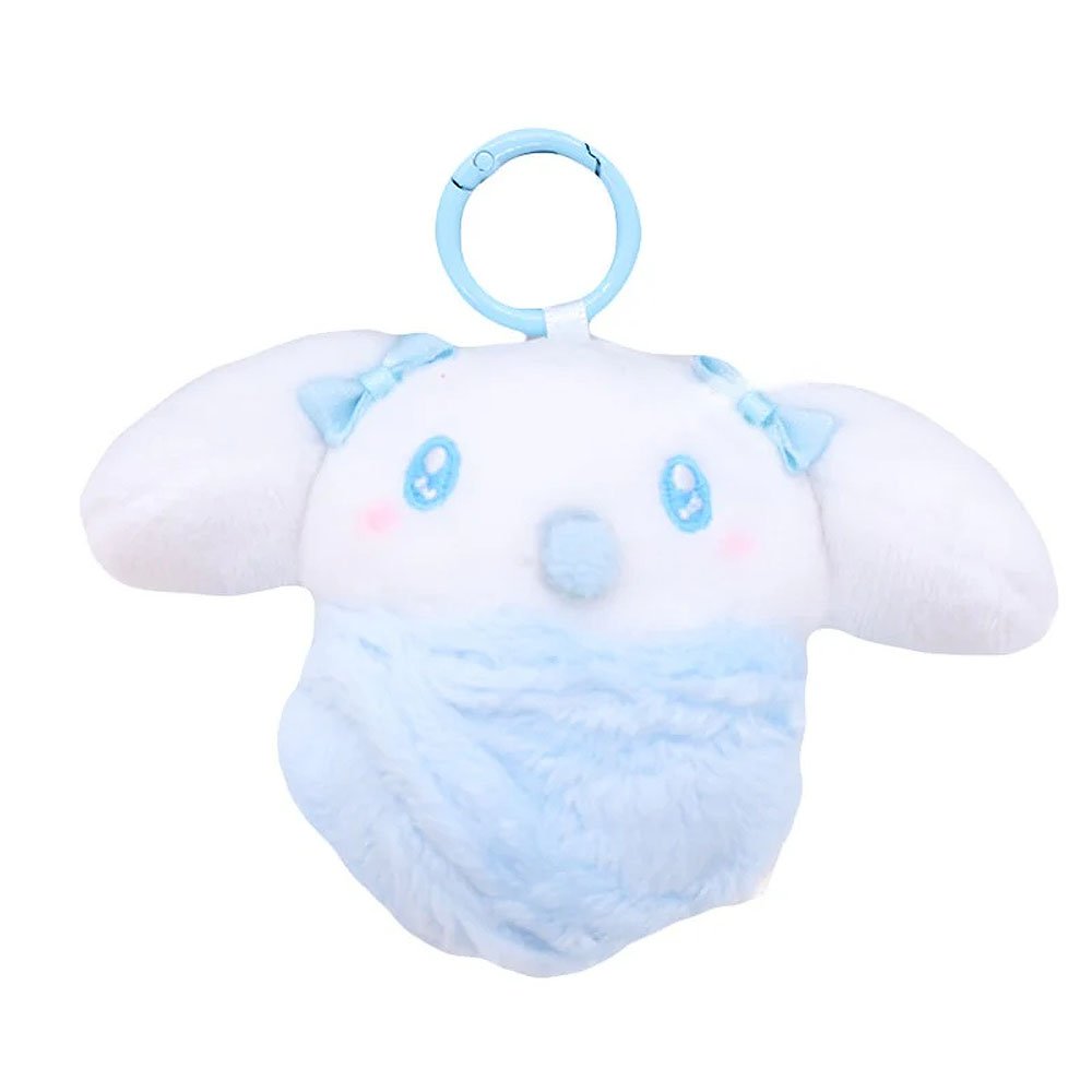 Cinnamoroll Plush toy dressed blue baby Swaddle on a white background