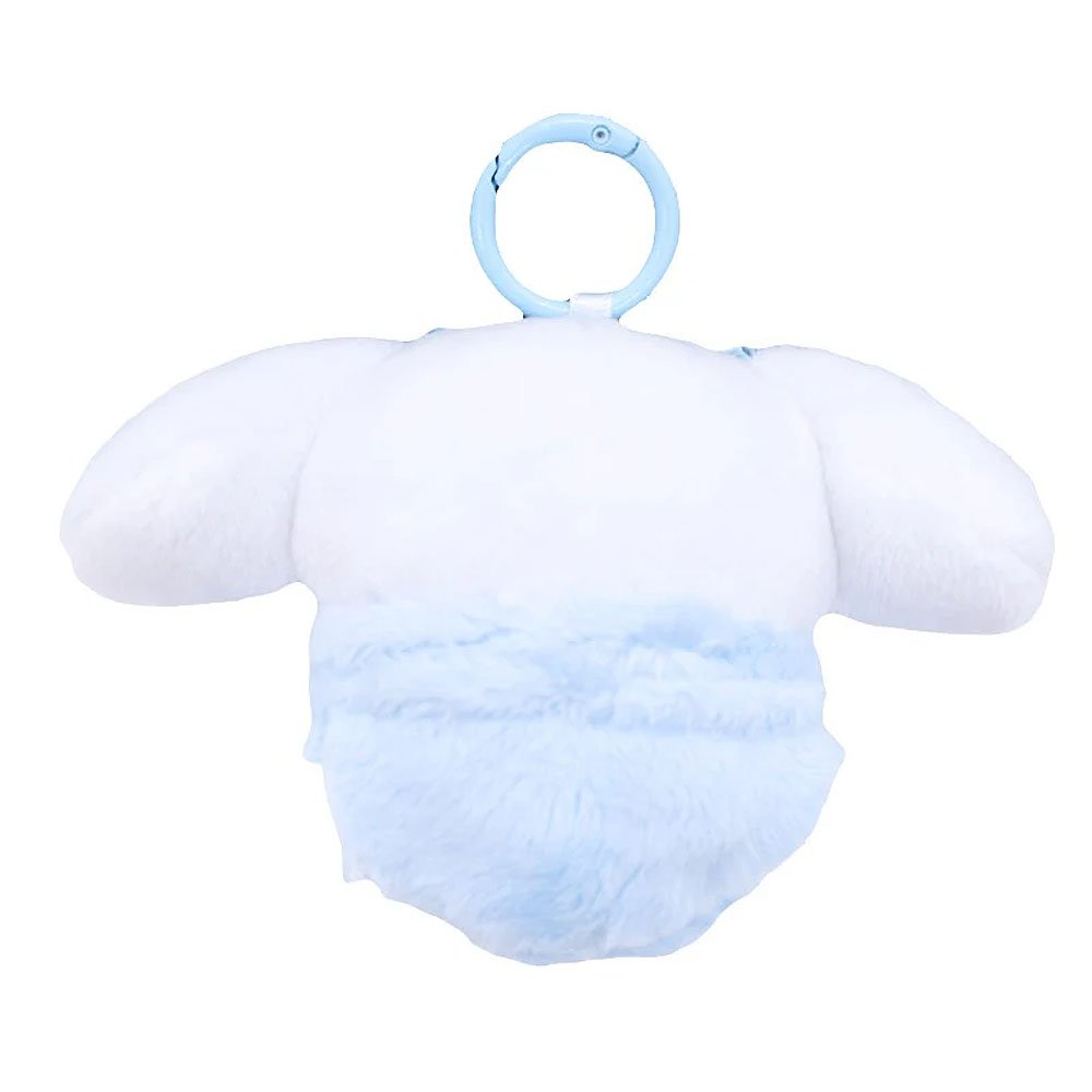 Cinnamoroll Plush toy dressed blue baby Swaddle on a white background