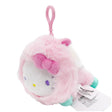 Officially licensed Hello Kitty bag clip  plush doll wearing a Pegasus custume a super soft, fluffy pink costume. Features shimmering pastel colors, glittery wings, and a gorgeous rainbow tail, making it a must-have fantasy friend.. Perfect size to attach to your backpack, bag, purse, car, or pants. Ideal collectible toy for fans and Sanrio enthusiasts.
