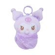 Kuromi dressed purple Baby Swaddle Plush toy with white background 
