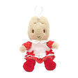 Officially licensed Sanrio Marron cream in heart polka dots dress with white frilly apron. Perfect size to attach to your backpack, bag, purse, car, or pants. Ideal collectible toy for fans and Sanrio enthusiasts.