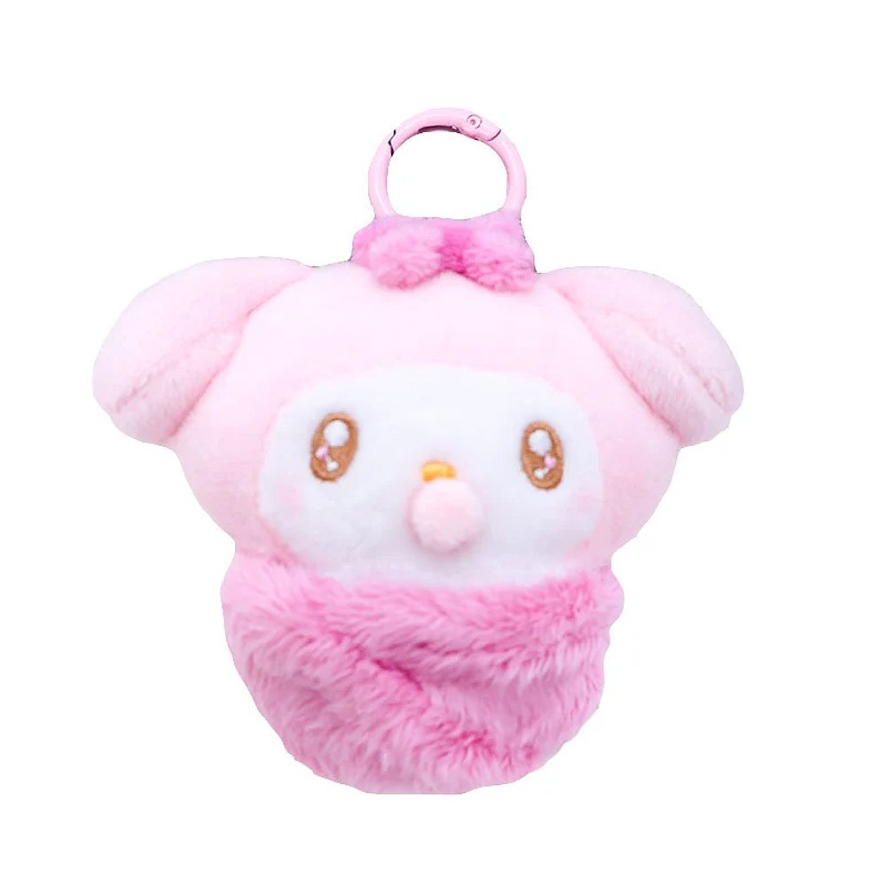 Sanrio My Melody Baby Swaddle Mascot Plush Keychain