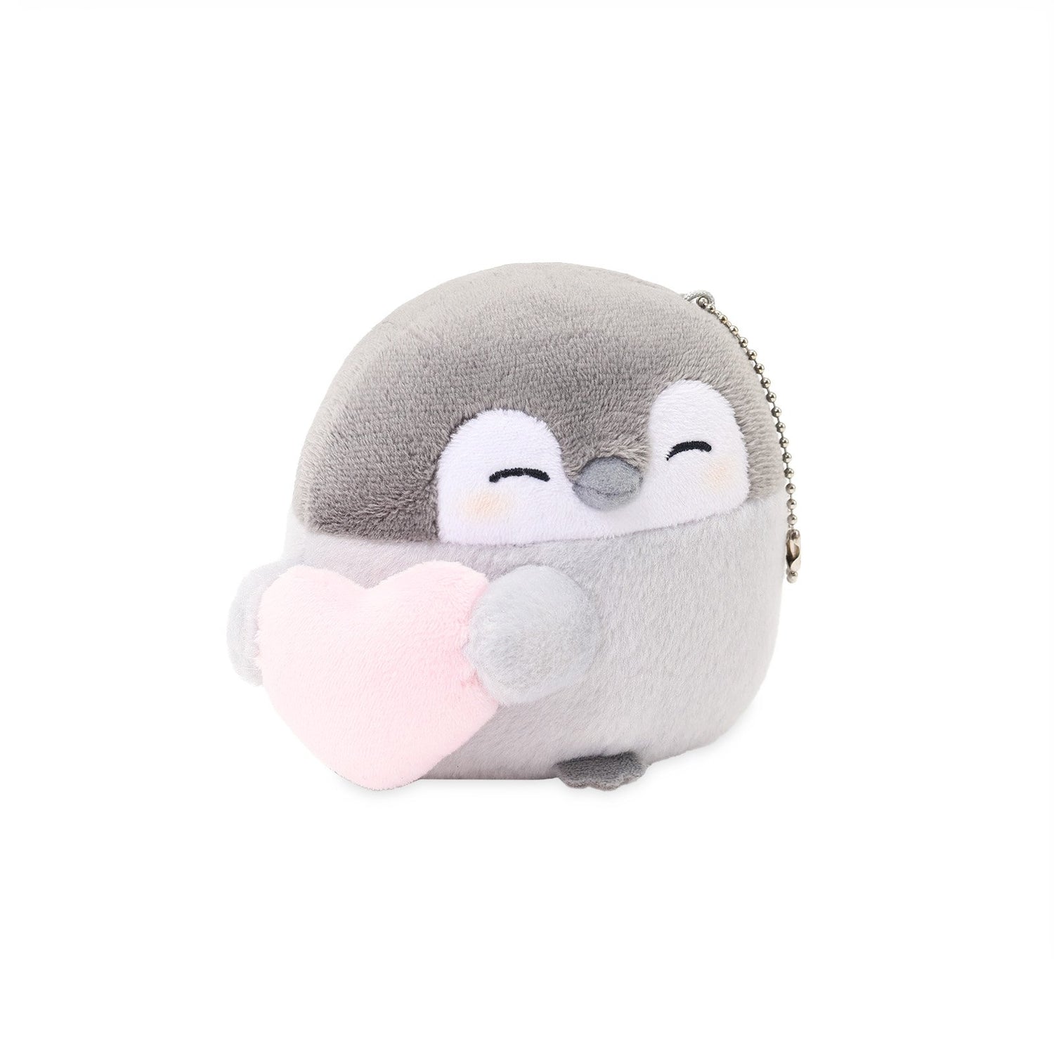 Official 4 Inch Toy: Koupen Chan Plush with Pink Heart – Ball Chain Keychain for Bags, Backpacks, or Keys. Perfect gift idea for fans of the original Japanese character.