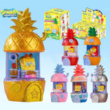 An officially collection of SpongeBob SquarePants "Home Sweet Pineapple" blind box figures in various colors, the pineapple exterior lifts to showcase a multi-level interior room
