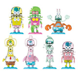 An officially licensed collection of SpongeBob SquarePants jellyfish-themed blind box figures shown with their colorful retail packaging