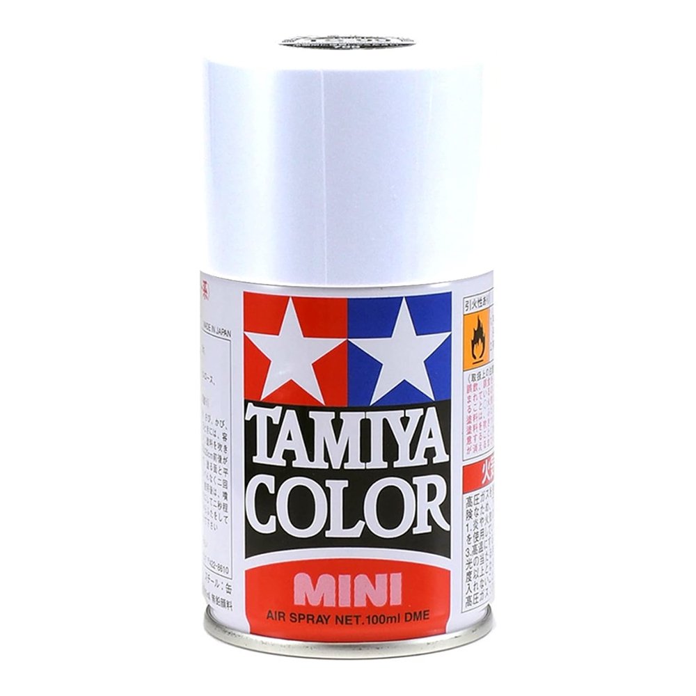 Tamiya TS-80 Flat Clear Lacquer Spray Paint 100ml that is useful to clear coat glossy paint finishes that you desire to have a final flat look
