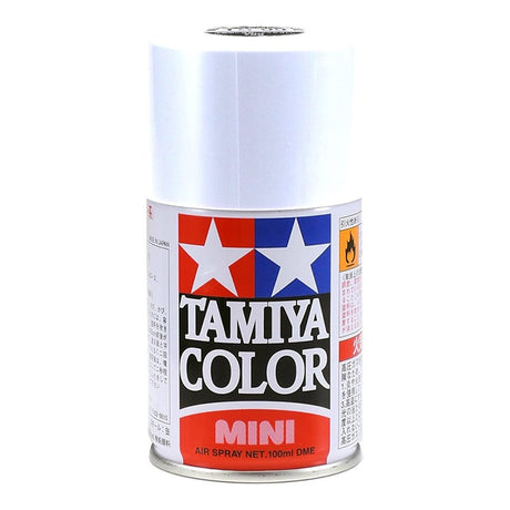 Tamiya TS-80 Flat Clear Lacquer Spray Paint 100ml that is useful to clear coat glossy paint finishes that you desire to have a final flat look
