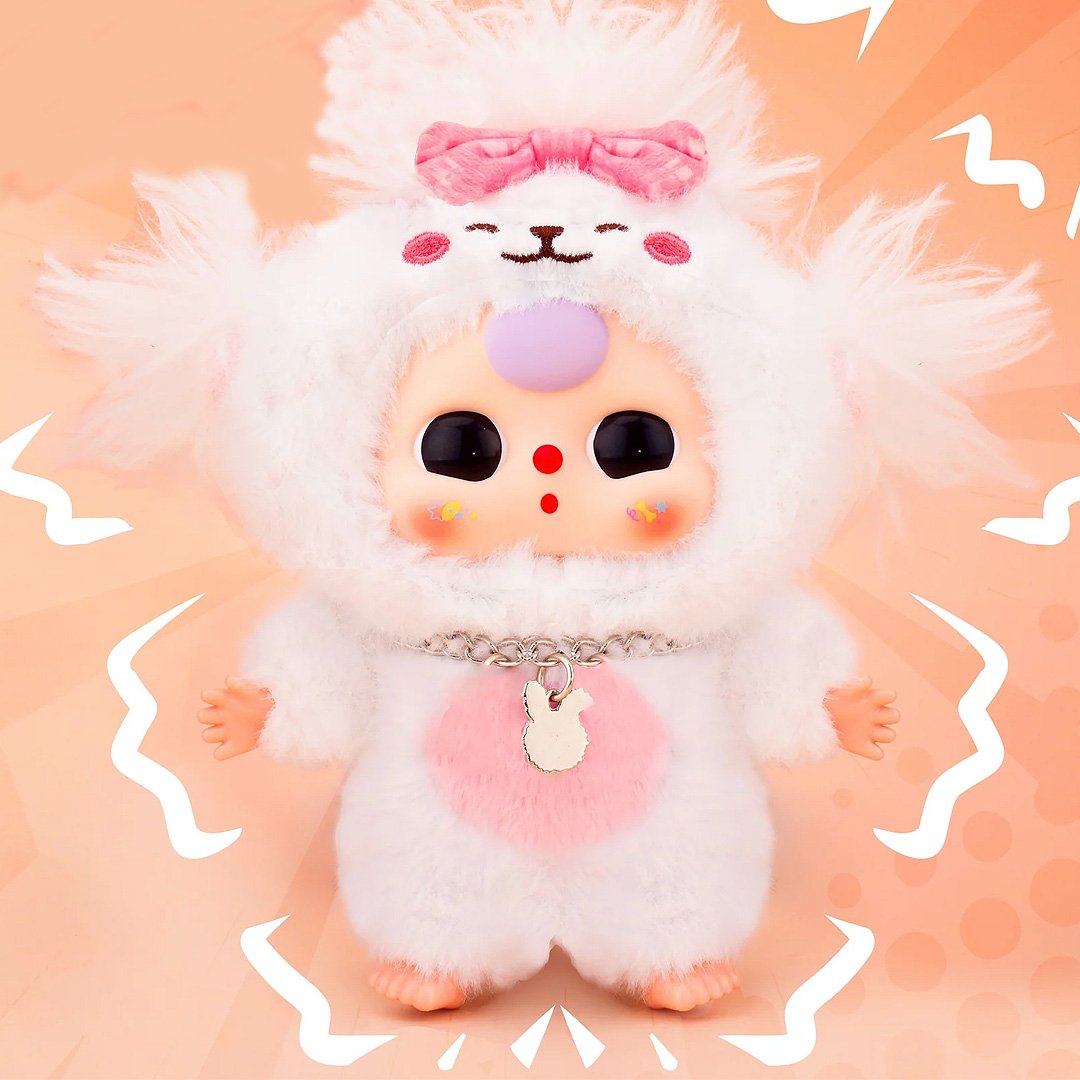 Baby Three Cat & Dog Series Plush Bag Charm Blind Box