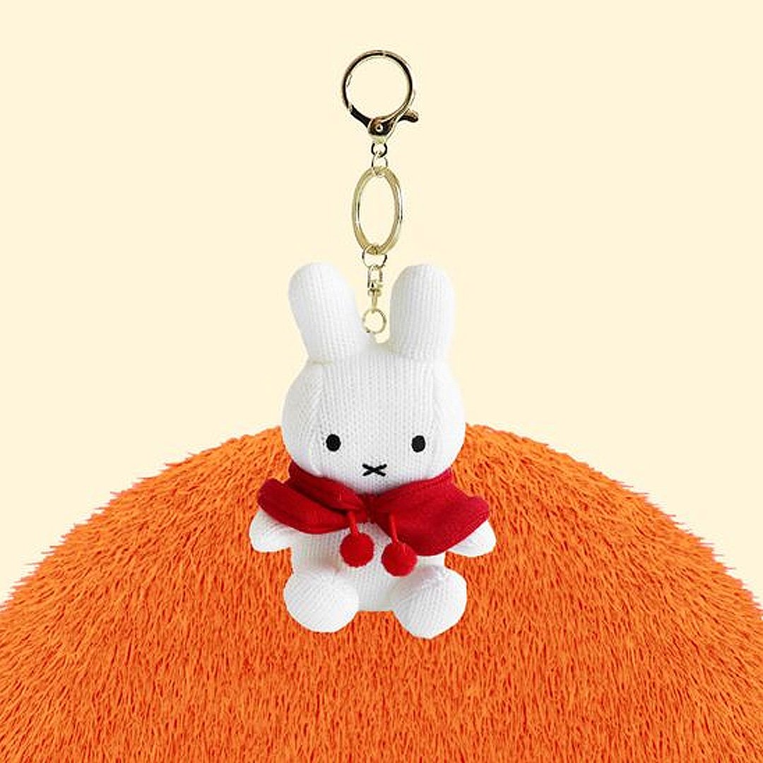 Miffy Knit Cape Mascot Plush Keychain