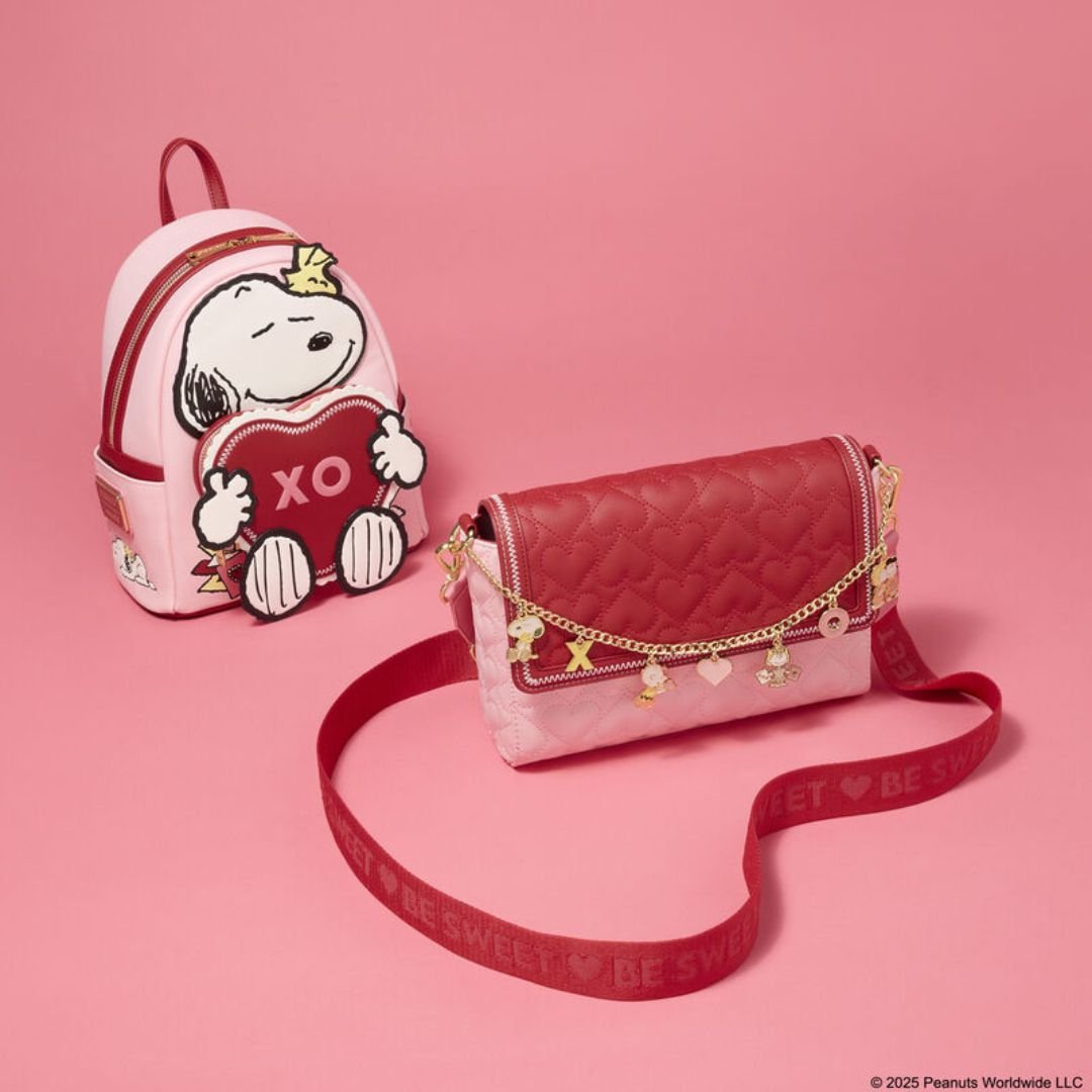 Loungefly x Peanuts Snoopy Valentine's Day Charm Crossbody Bag