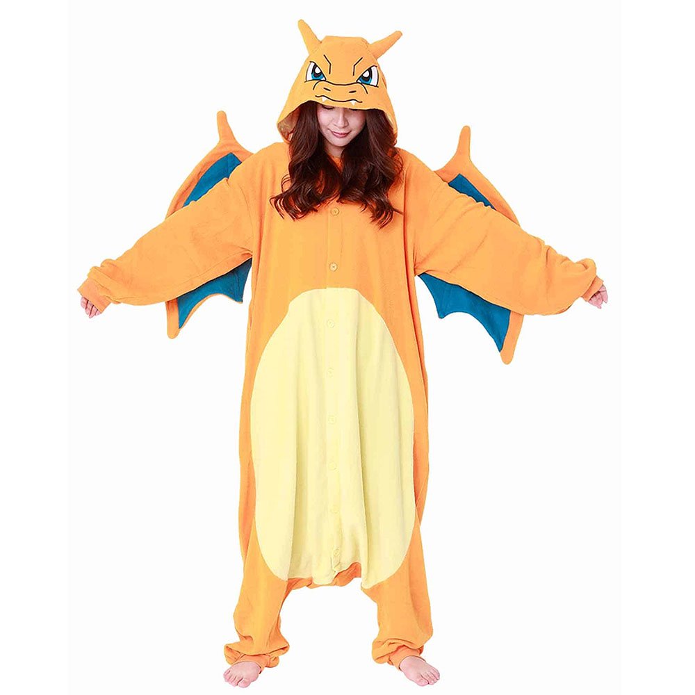 Pokemon Charizard Costume Kigurumi Jumpsuit