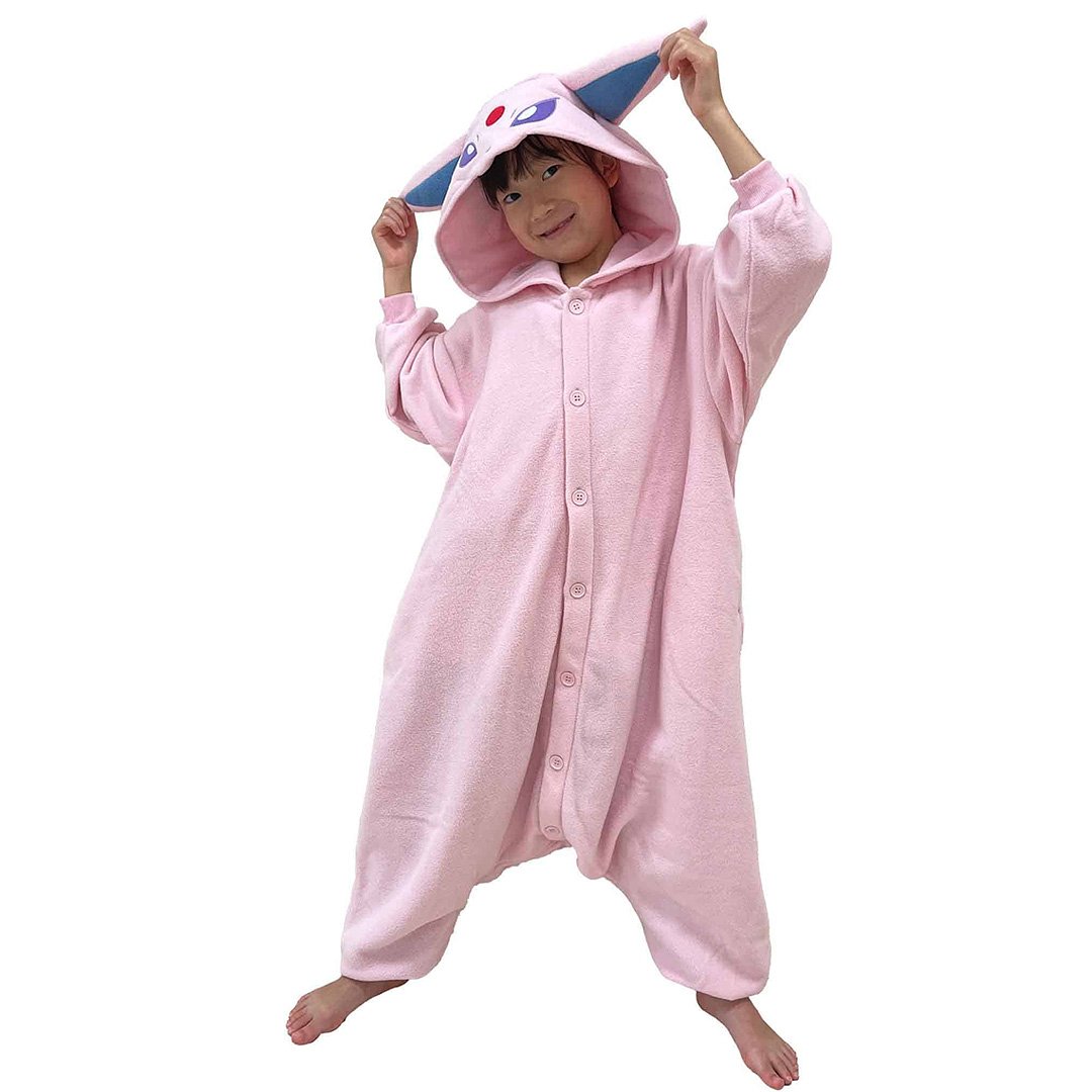 Pokemon Espeon Kids Costume Kigurumi Jumpsuit