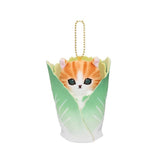 Mofusand Harvested Mascot Plush Keychain : Cabbage